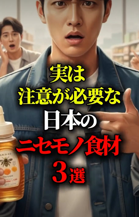 実は注意が必要な 日本の 偽物食材 ３選